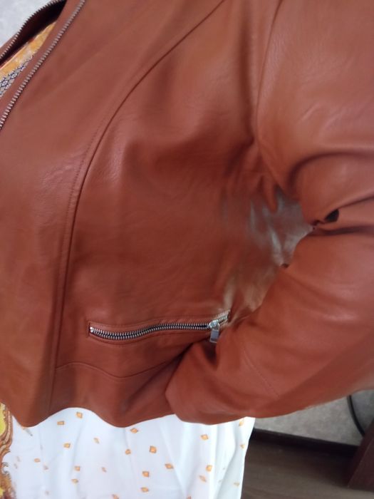 Куртка кожаная 68-70 размер