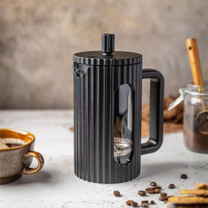 Ceainic pentru cafea, ceai cu piston, 1l negru, Klausberg