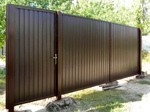 Забор Ворота из профнастила