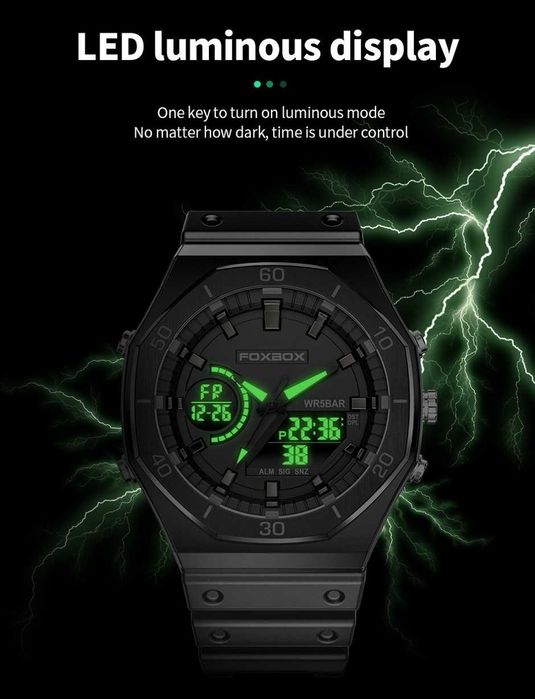 FOXBOX X48 Phantom – хибриден мъжки часовник