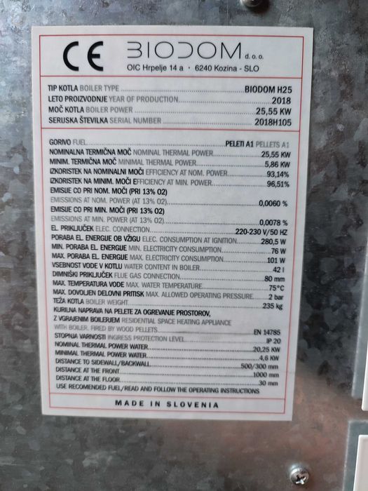 Пелетна камина BIODOM