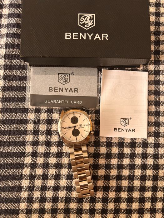 Чисто Нов Мъжки Часовник Benyar Chronograph