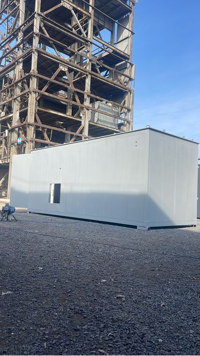 Покраска ангар фасады