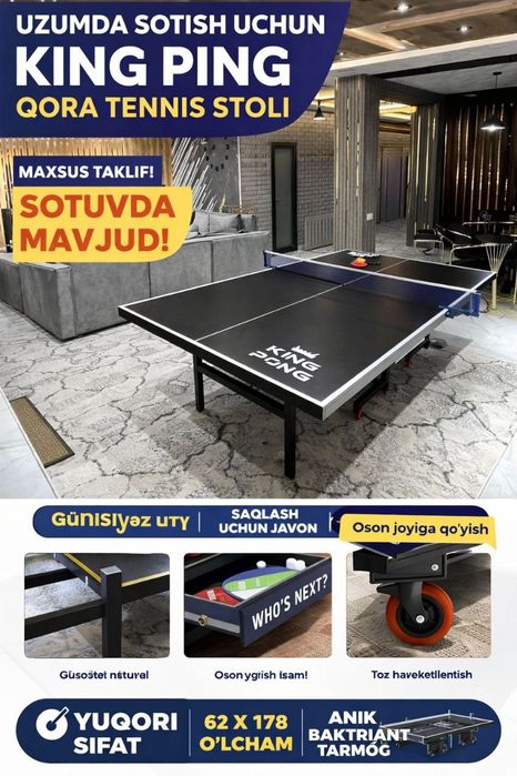 Stol tennis arzon narxlarda sehdan