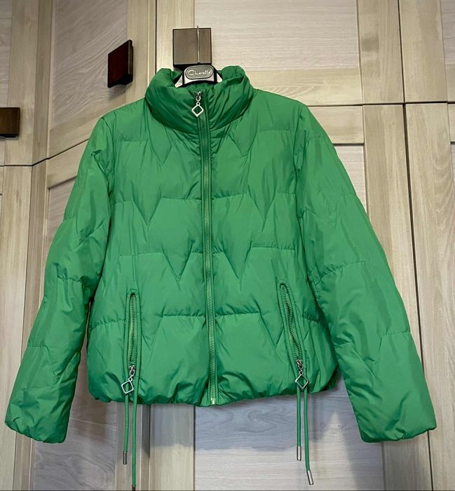 Зелено пухено яке