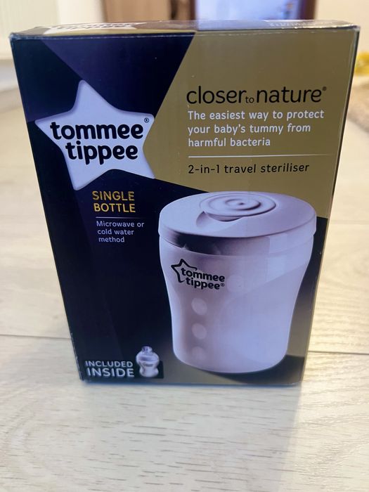 Pompa de san manuala + Sterilizator calatorie + 2 tetine Tommee tippe