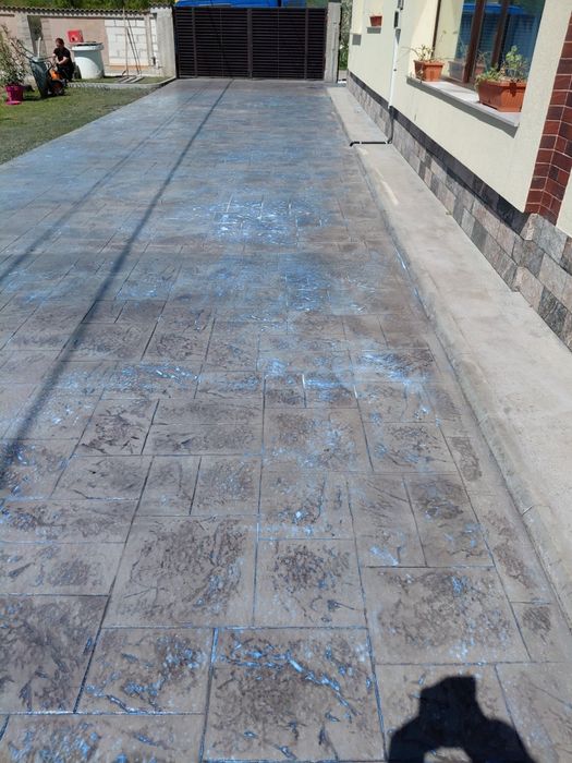 Beton amprentat  durabil