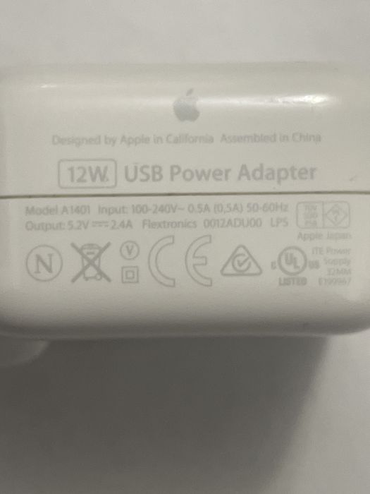Incarcator Apple -Model  A 1401 -12W (Original)