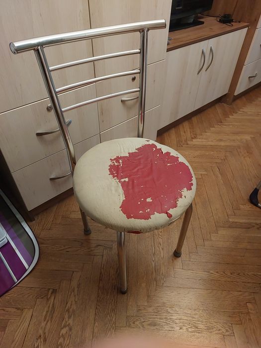 4 металлических стула