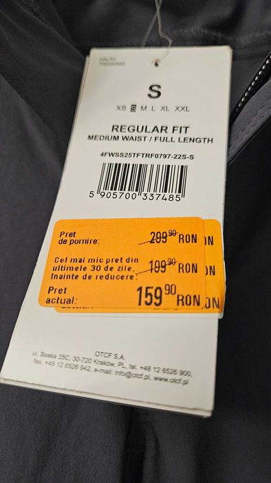 Pantaloni de trekking / drumeție 4F - damă / femei - mărimea S