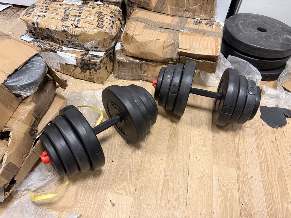 Gantere Reglabile set 20 kg+20 kg noi prt promo 200 lei