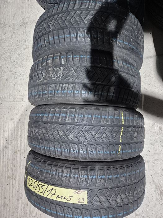 Vând cauciucuri 225/55/17 M+S set complet imp Germania  //Pirelli// dot 2023