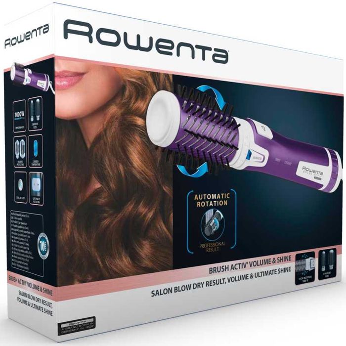 Perie rotativa Rowenta Brush Activ' Volume&Shine 2 CF9530F0, 1000W Mov