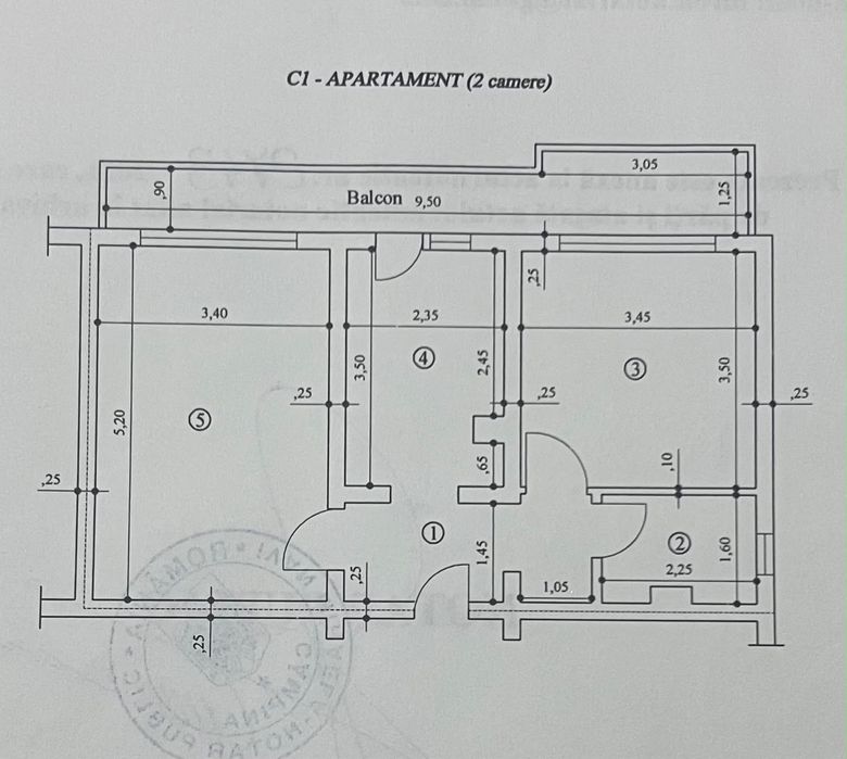 Vand apartament 2 camere mobilat și utilat, renovat recent