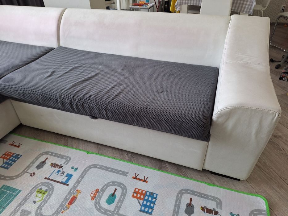 Диван/спа гарнитура с десен подлакътник с ф-я за сън и ракла