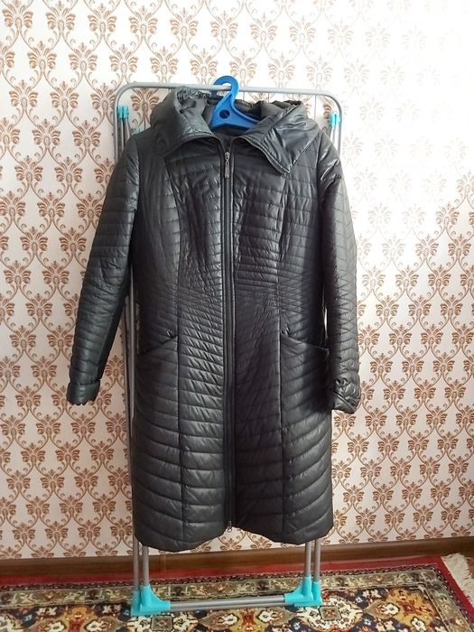 Осенняя куртка. В отличном состоянии. С  Капюшоном. Черный цвет.