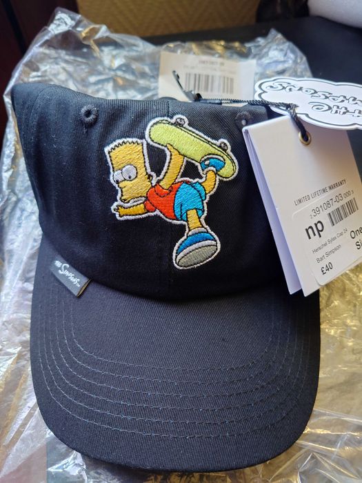 Бейсболка чёрная фирмы Hersсhel Supplies - Bart / The Simpsons
