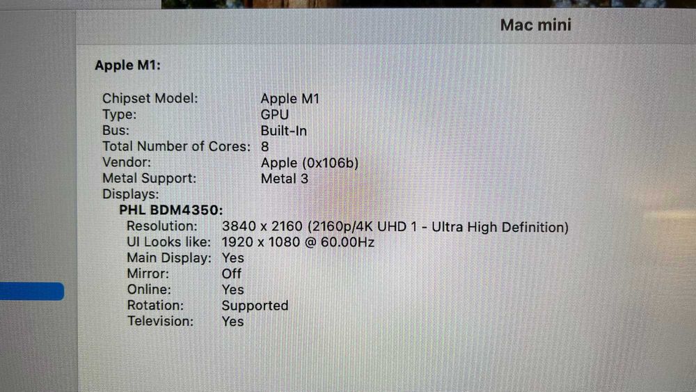 Mac mini M1, 2020, 16gb, 1 TB - Stare impecabilă