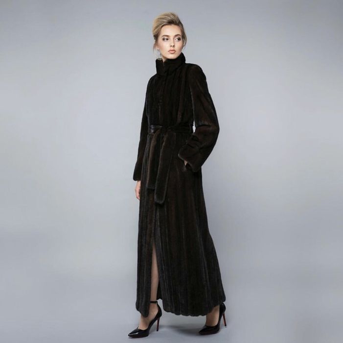 Норковая шуба в пол