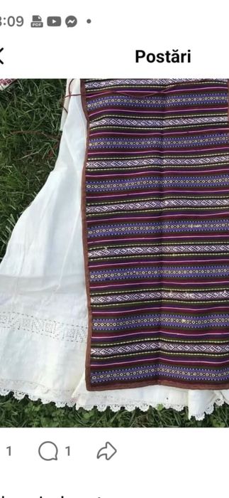 Vând superb costum traditional autentic vechi