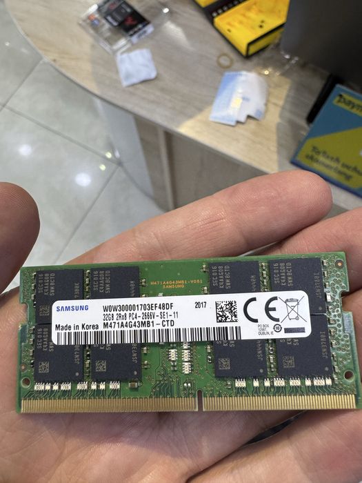 Noutbuk ozu 32gb 2x 2666 ddr4