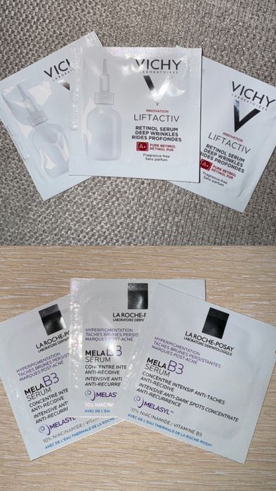 Vichy, La Roche, Cerave, Loreal козметика за лице и тяло