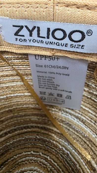 Pălărie de soare Zylioo UPF50+ bor larg XL/XXL 61 cm – Bej
