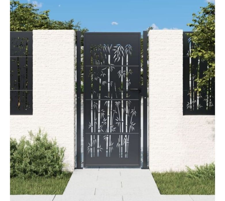 Poarta culoarea antracit otel garvatizat  dim 110 x 180 cm noua