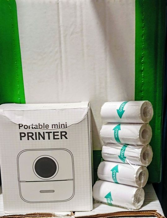 Мини принтер за печат+ 5ленти стикери