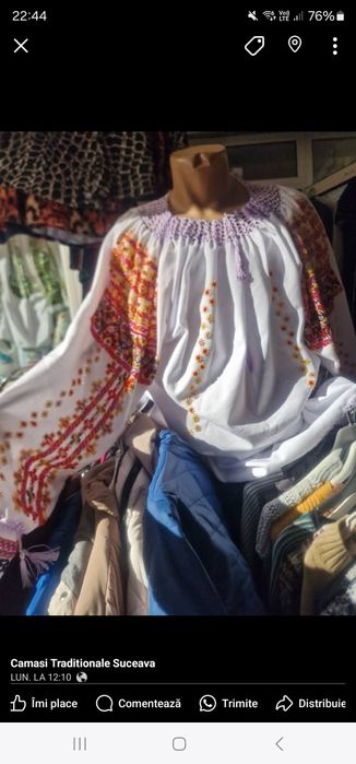 Camasi Traditionale cu margele cusute manual disponibile