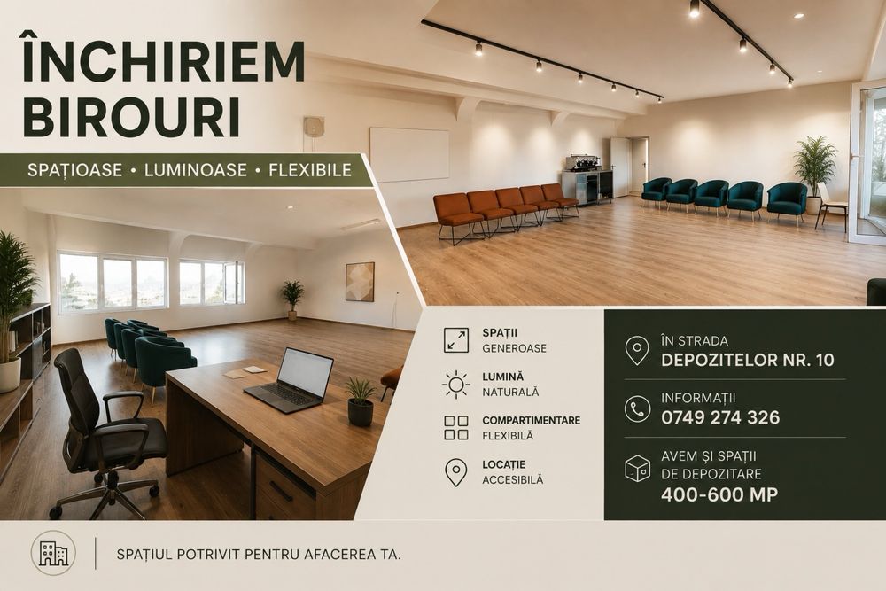 Inchiriere spatiu birouri suprafete variabile