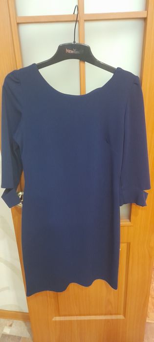 Женское платье синее