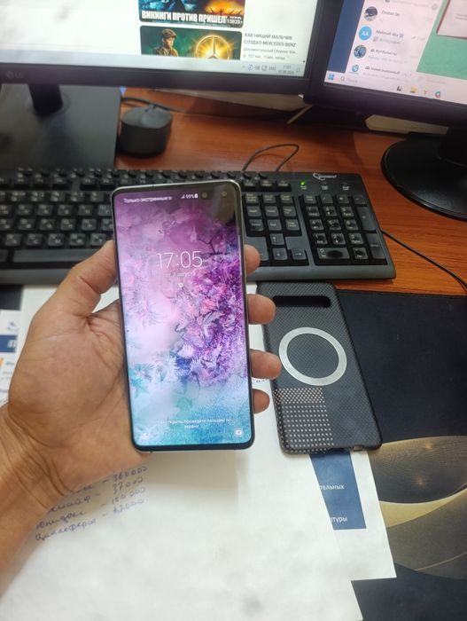 Samsung S10 5G 8/256gb iwlawi zur aybi yuq tozza telefon