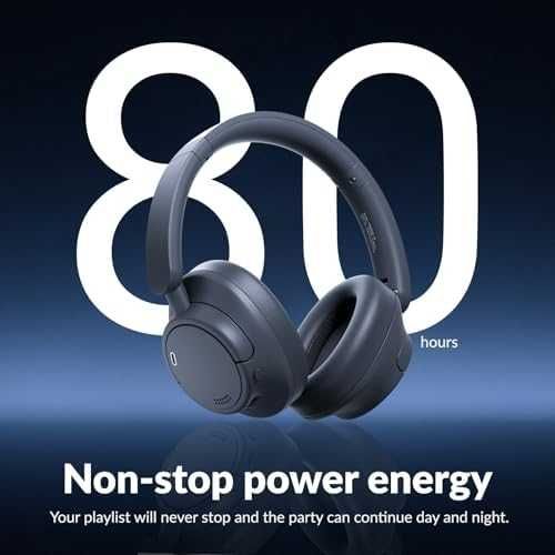 Нови TONEMAC H7 Bluetooth слушалки – ANC, 80ч, Hi-Fi, двойна връзка