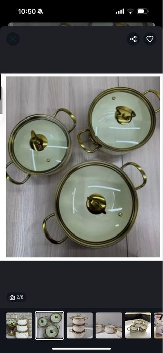 набор кастрюль эмаль