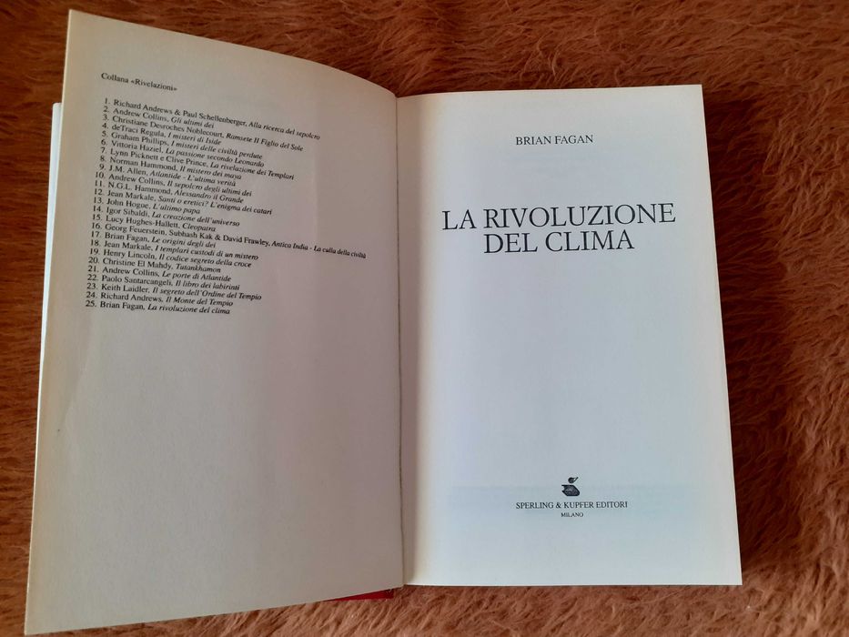 Книга на италиански La rivoluzione del clima