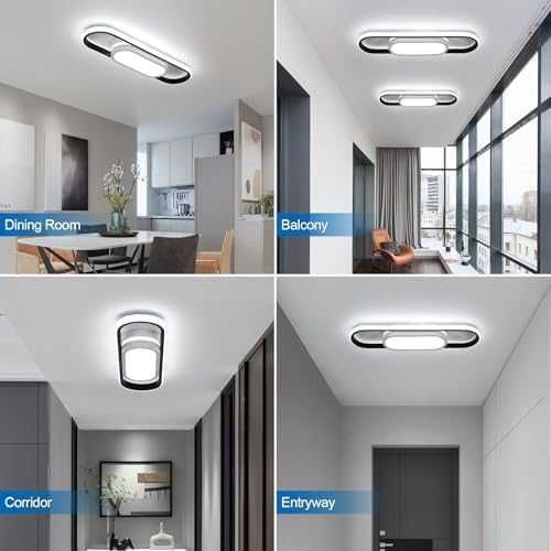 Riserva LED плафон 30W 6500K черен