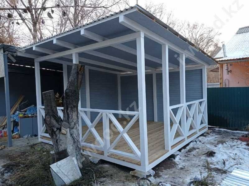 Деревянные беседки, навесы, террасы