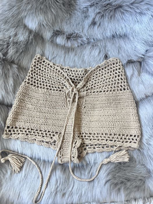 Плетени памучни къси панталонки + подарък къси панталонки