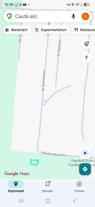 Teren intravilan 1235mp în zona Metro
