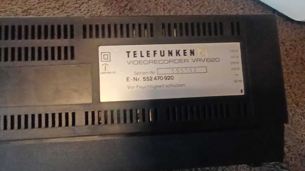 VHS Видeо TELEFUNKEN VRV620 от 1981г., NORDMENDE  V 900 C, Philips