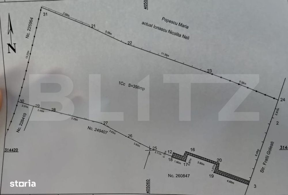 Teren 398mp, zona Piata Mare