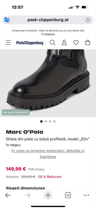 Ghete / botine/ cizme Marc O’polo imblanite