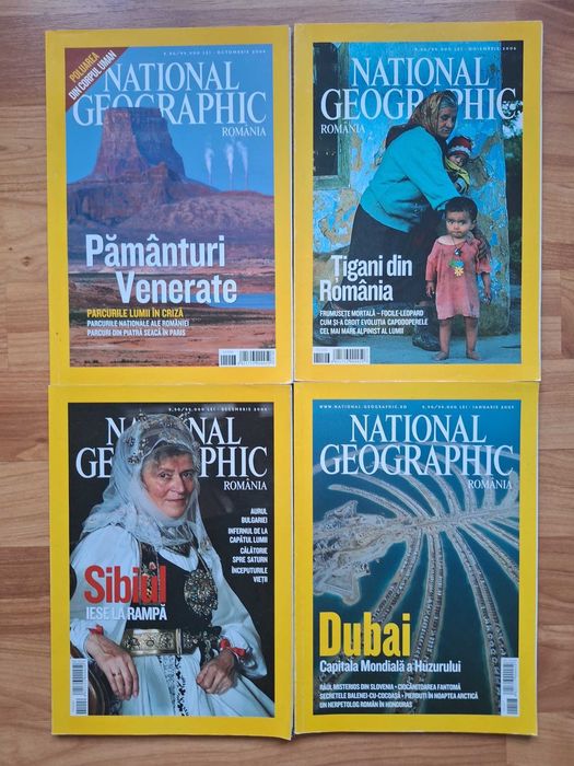 Lot 22 Reviste National Geographic România – Colecție Rară 2003–2007, Primele Ediții