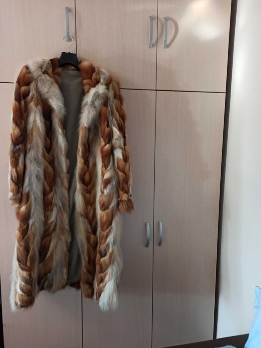 Палто от натурална кожа северен песец