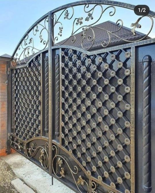 Ворота навес решетка перила лестница