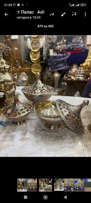 В Наличии есто Ручная работа Подсвечники металл Латунь,Сувениры слоны