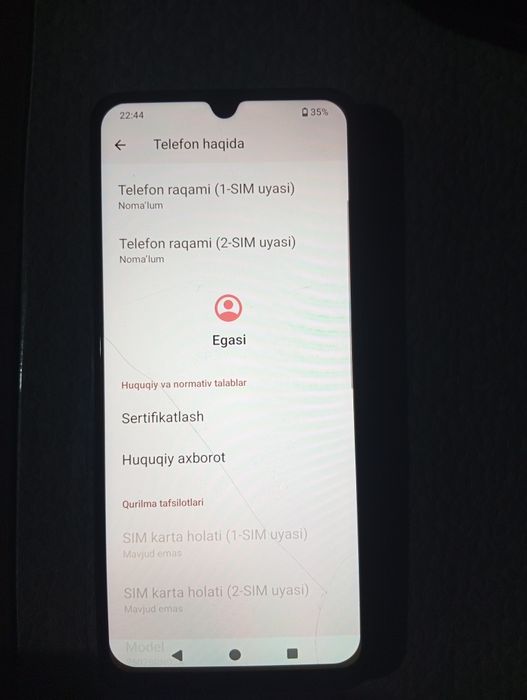 RedmiA5 kafolati bilan