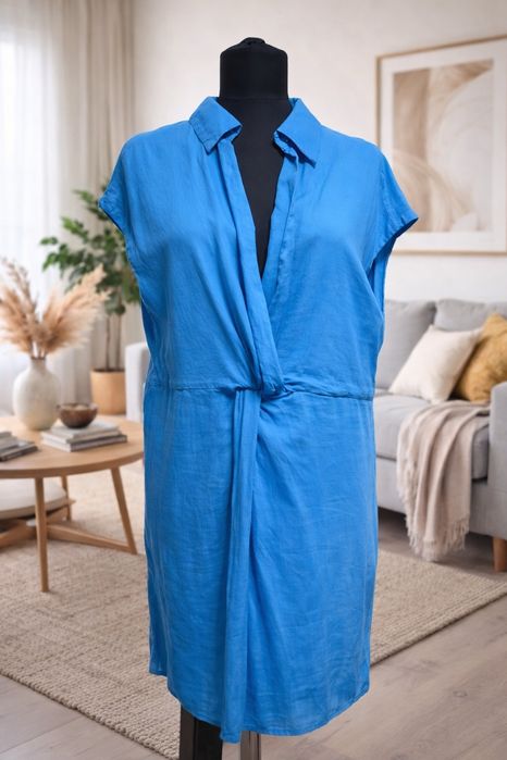 Rochie MANGO din in – nouă cu etichetă, culoare superbă