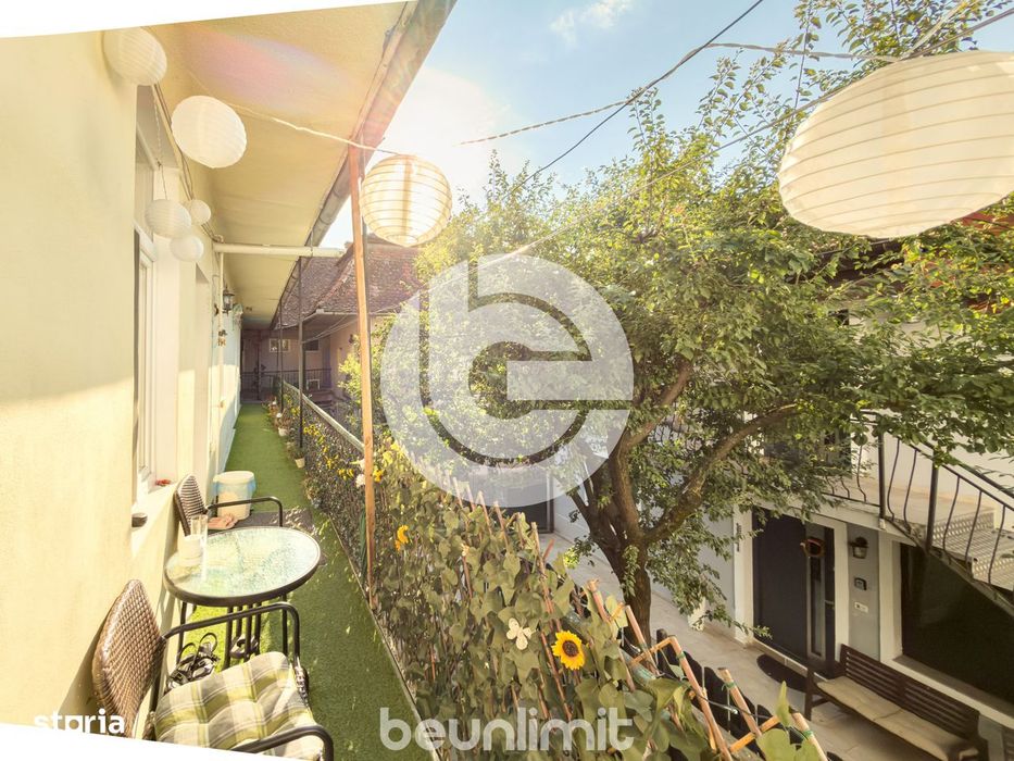 Apartament ultracentral | 2 camere | balcon 20 Mp | Pod pe toata supra